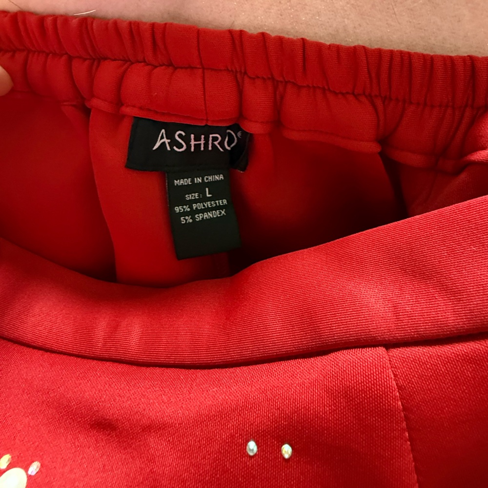 Ashro Scarlet Midi Skirt thick material size large new